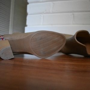 Tan Heeled Booties